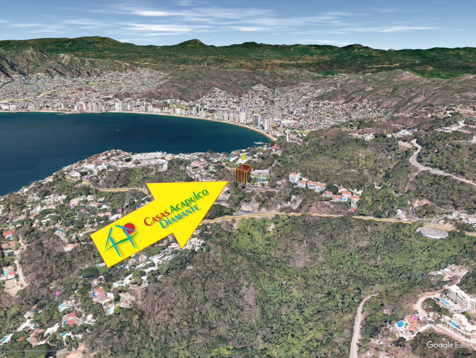Terreno Las Brisas Altas Manzana 5 Lote 2 - Ubicación satelital 2